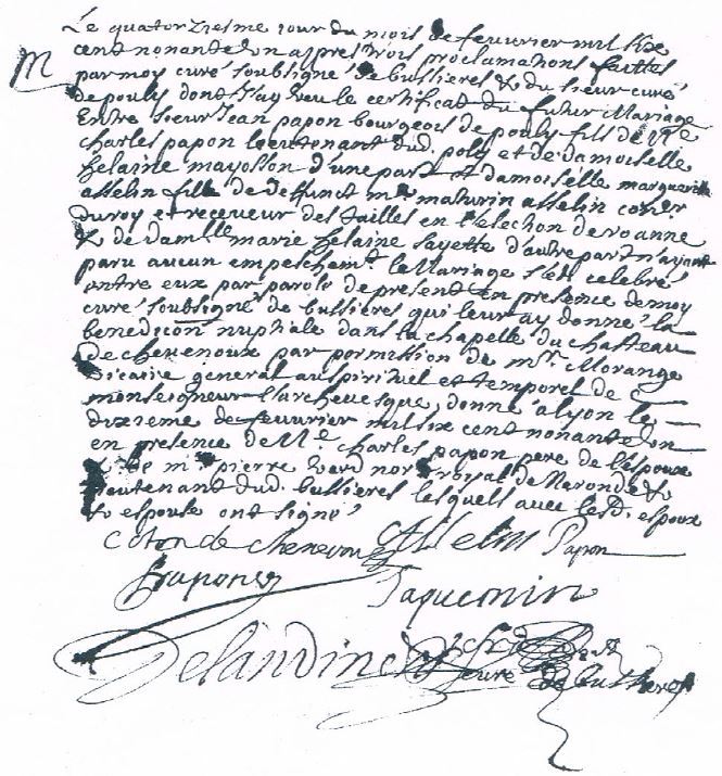 wedding certificate